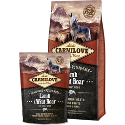 Hundfoder Carnilove lamm och vildsvin för vuxna hundar